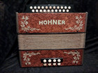 Hohner 2 Row Accordion Button Box Keys Of C   F Excellent Condition Works