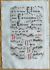 Post Incunable Leaf Music Graduale Romanum  c  - 1500