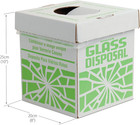 Sp Bel-art Cardboard Disposal Cartons For Glass 8 X 8 X 10 Inches - Safe Trash C