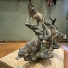 Bradford Exchange Mystic Hunters Wolf Resin Figurine Sculpture