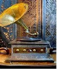 Antique Hmv Gramophone Fully Functional Working Phonograph  Win-up Record Player