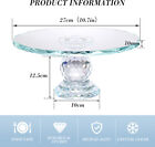 Crystal Glass Cake Stand 11  Display Desserts Holder For Wedding Cakes Party New