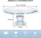 Glass Cake Stand 11  Crystal Cake Holder For Dessert Wedding Cake Party Birthday