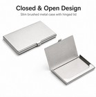 Stainless Steel Card Holder Case Metal Wallet Pocket Business Id Credit Card Box