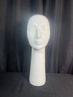 Glossy White Female Head Long Neck Mannequin Bust Form Display Mannequin