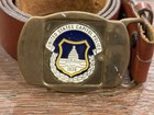 U s  Capitol Police Belt Buckle   Original Belt Vintage Brass Washington Dc