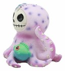 Ebros Furrybones Octopee The Purple Octopus Skeleton Figurine 2 5  H