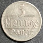 1923 Danzig 5 Pfennig Coin