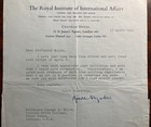 Arnold Toynbee-typed Letter Signed-historian-author-toynbee Prize-vintage-scarce