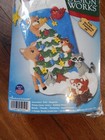 New   Sealed  Design Works Woodland Friends 18  Felt Christmas Stocking Kit 5250