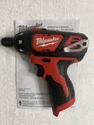 New Milwaukee 2401-20 M12 12v 12 Volt 1 4  Hex Cordless Screwdriver Li-ion