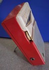 Vintage Trancel Model Tr-80 Transistor Radio Bright Red Japan Reverse Paint