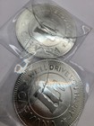 2 Large Carvana 3  Silver Tokens In Pouch G896