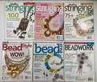 Lot 23 Books zines On Beads Beadwork Beading  Jewelry Stringing chain Mail wire