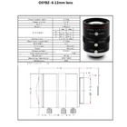 Cctv 6-12mm 1 1 8  Varifocal Vision Lens Manual Zoom Focus C cs Mount