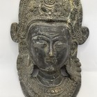 Vintage Brass Bronze Hindu Diety Mask Wall Hanging
