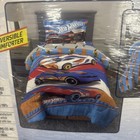 Vibrant Hot Wheels Reversible Comforter For Kids - 86  X 72  Twin full Size New