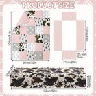 3 Piece Patchwork Western Crib Bedding Set For Boys Girls Cow Cactus Print Ba   