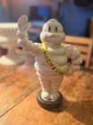 Vintage Michelin Tire Man Bibendum Waving 9    Cast Iron Coin Bank Collectable