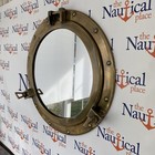 30 Inch Large Porthole Mirror Antique Brass Finish Nautical Wall D  cor Port Hole
