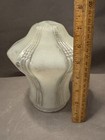 Clear And Frosted Art Deco Light Fixture Lamp Shade Globe Vintage