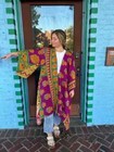 5 Pcs Lot Indian Cotton Vintage Handmade Women Wear Long Kantha Jacket Coat