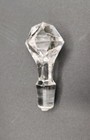 Faceted Diamond Top Glass Decanter Stopper Cork Only 1 2  Bottle Opening Replace