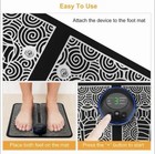 Ems Foot Massager Mat 6 Modes Usb Rechargeable Foldable For Feet Legs