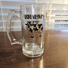 Braum s Glass Root Beer Mug Frosted Glass Collectible Novelty Drinkware Cows