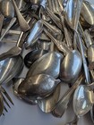 100 Pcs  Scrap Lot Silverplate Forks Spoons  --silver Recovery --crafts--use