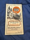 Rare- 1928 Rand Mcnally  auto Road Map  Ontario Quebec  Gulf Gas   Coca-cola