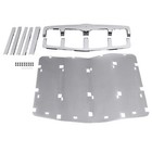 Front Grille Assembly For 2013-2021 Peterbilt 579 With Bug Screen Chrome Mesh