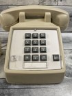 Vintage Cortelco Beige Push Button Corded Landline Desk Phone