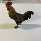 Original   Beautiful Antique Austrian Vienna Cold Painted Bronze Of Rooster