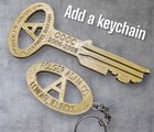 Custom Folger Adams Key  Perfect Retirement   Shadowbox  Corrections Police Cop
