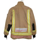 Fire Fighter Jacket Tunic Brown Emergency Service Brigade Rescue Uniform Grade B