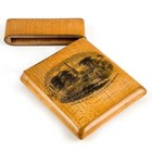 Mauchline Ware Card Holder  church Of The Holy Trinity Stratford On Avon  Mint