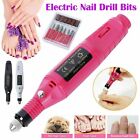 Nail File Drill Kit Electric Manicure Pedicure Acrylic Portable Salon Machine