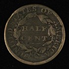 1809 1 2c Classic Head Half Cent - Free Shipping Usa