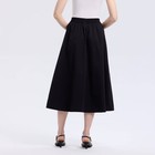 A New Day Women s Casual High-rise Midi Pull-on Skirt - Black