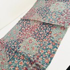 Dusty Bluebelle  b 14x66 Long Vintage Japanese Jacquard Kimono Silk Fabric Rw47