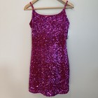 Bp Hot Pink Sequin Mini Dress Small Nwt Sparkly Party Cocktail Nye Y2k Holiday