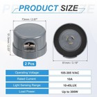 Twist Lock Dusk To Dawn Photocell Sensor For Outdoor Lights  Gray Pack Of 2