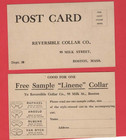 World War 1 Typed Letter 1916 Advertiser  reliable Collar Co   Samples Sent