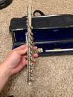      Armstrong 80 Sterling Silver Flute     Elkhart  Indiana     9k Gold Lip Plate