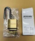 Schlage Ks43f3200 Brass Padlock 2  Shackle  ce    Keyway Cylinder Removable Core