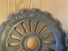 2 Vintage International Harvester Planter Seed Plates Cast Iron 1975a Ex Small