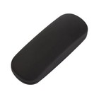 New Clam Shell Hard Eyeglasses Pu Glasses Case Black W microfiber Cleaning Cloth