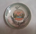 Clinton  Indiana     Souvenir Mini Cup   Saucer On Stand     Very Old   Small 