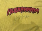 Hulk Hogan Autographed Signed Yellow Wwe Hulkamania T-shirt In Person Auto